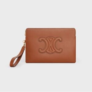 New Celine Cuir Triomphe Small Leather Pouch
